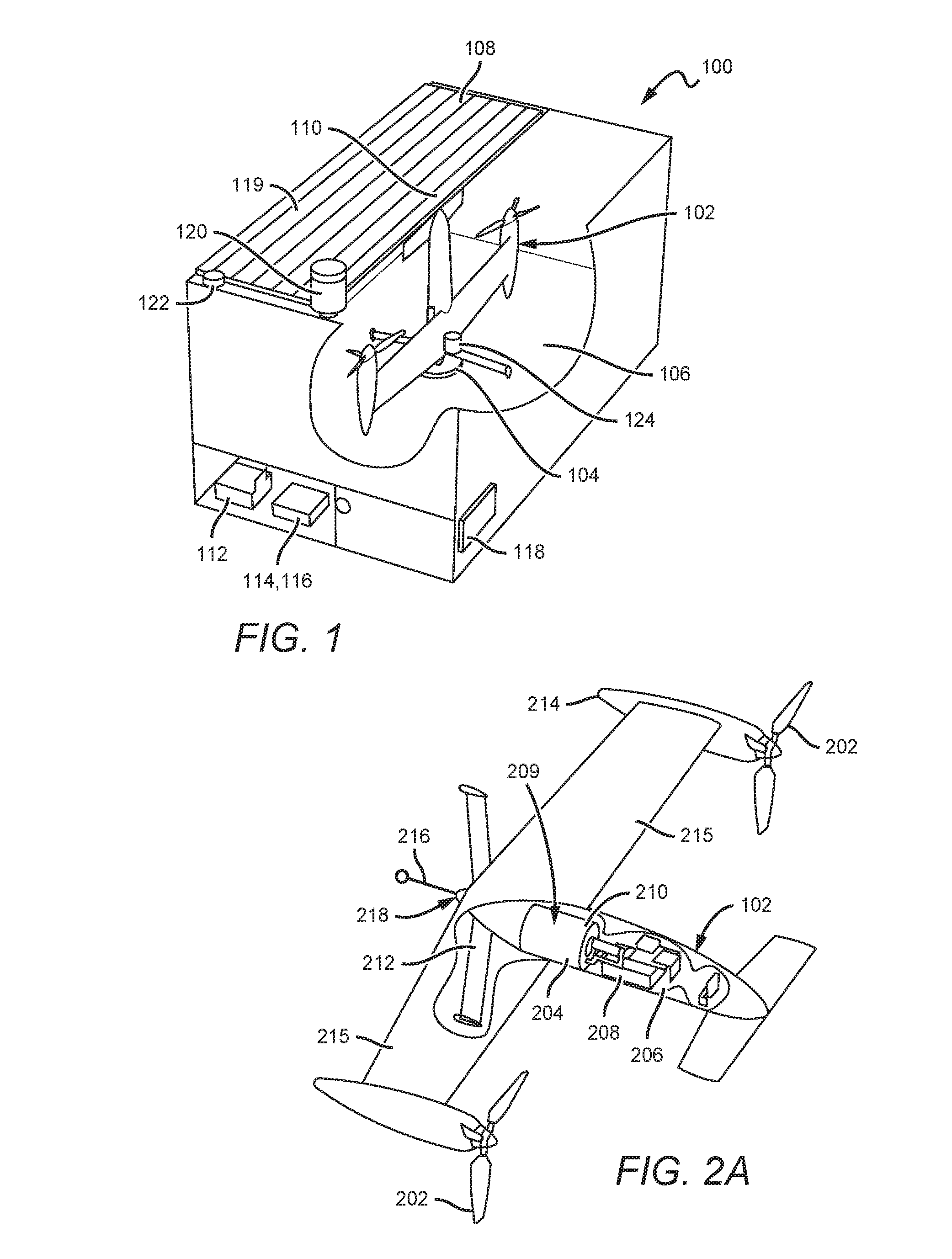 Power and communication interface for vertical take-off and landing (VTOL) unmanned aerial vehicles (UAVS)