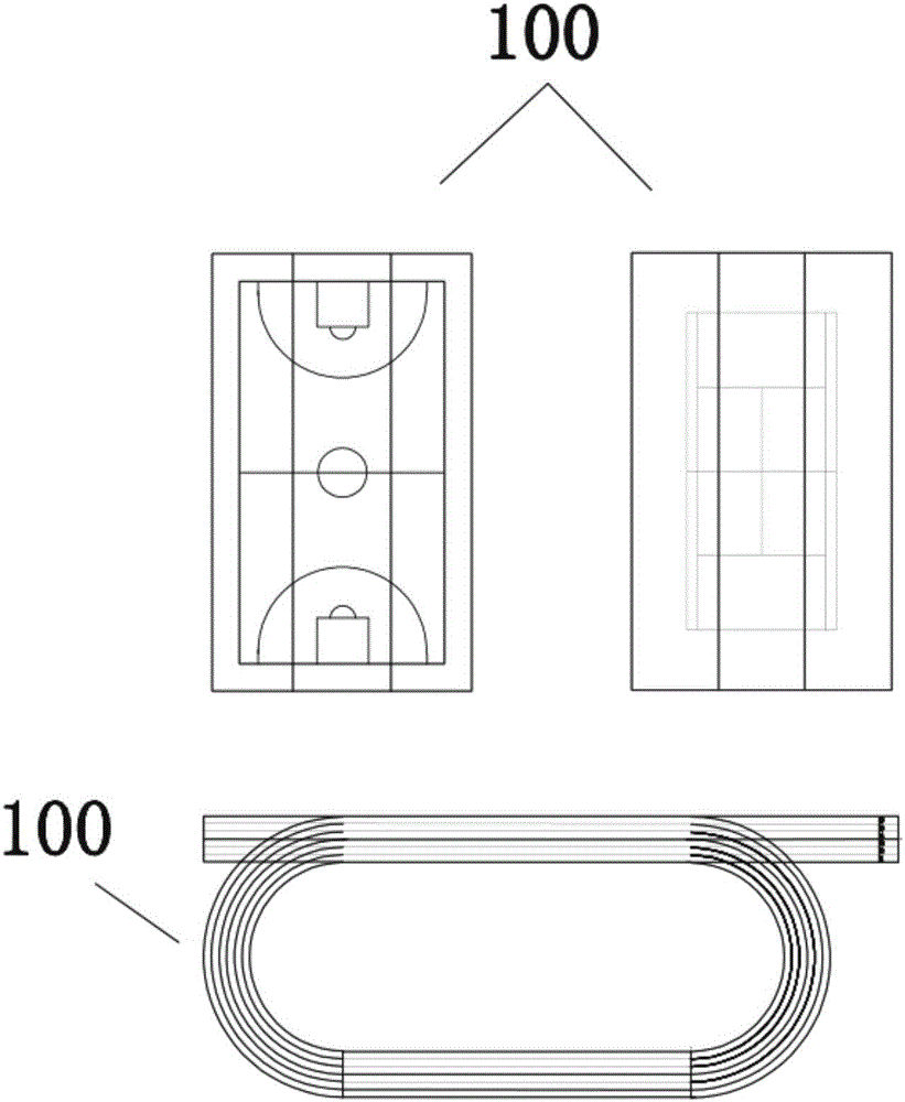 Preforming plastic surface layer for playground and manufacturing method of preforming plastic surface layer