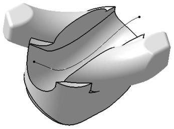 Inner circulation ball screw pair with Archimedes screw transition curved surface