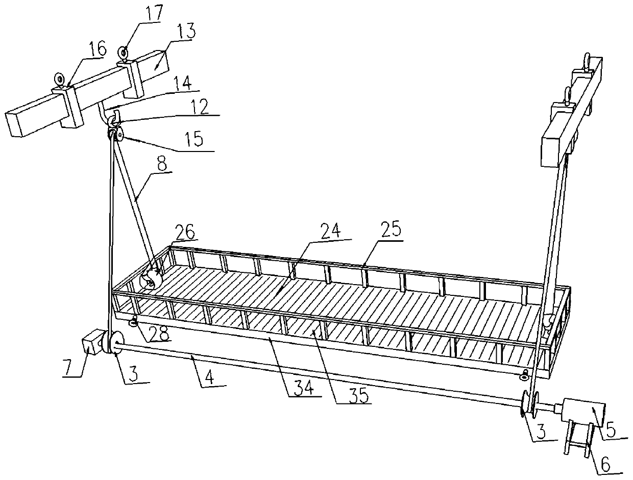 Material perpendicular lifting device