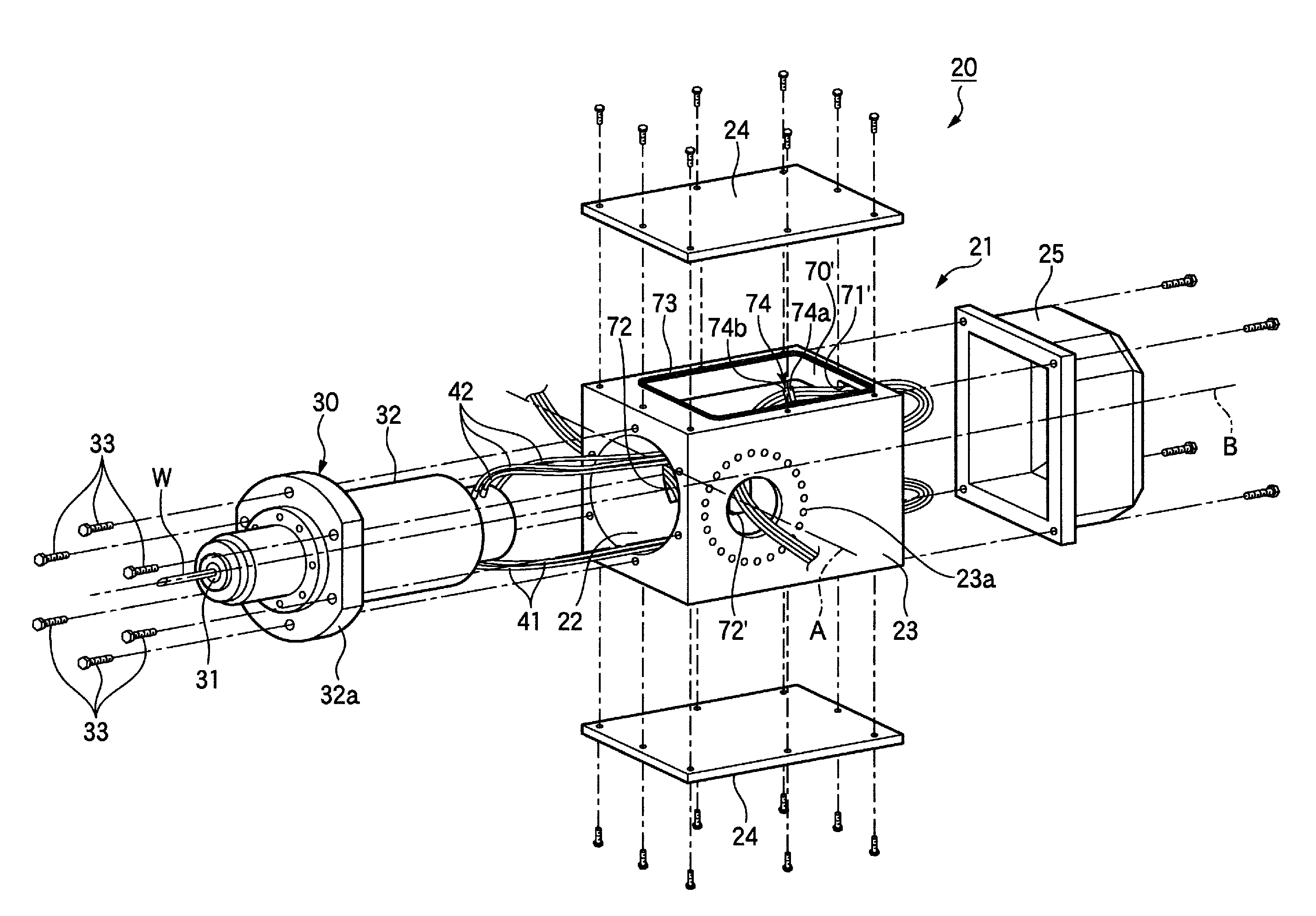 Spindle device and machining center including the same