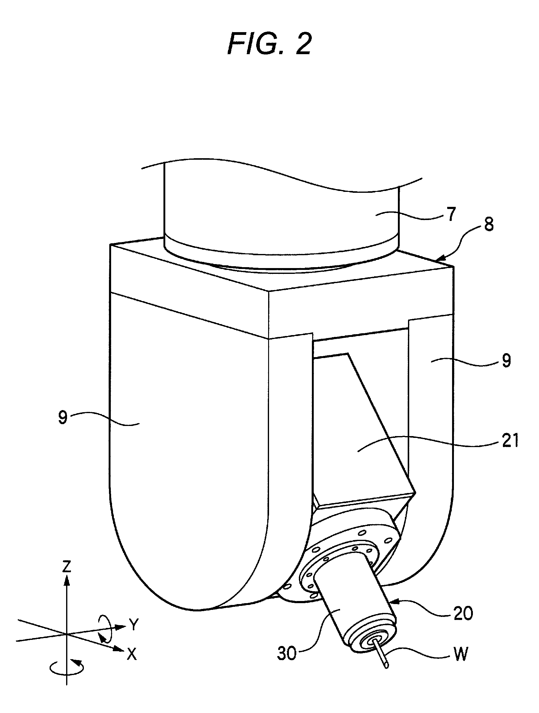 Spindle device and machining center including the same