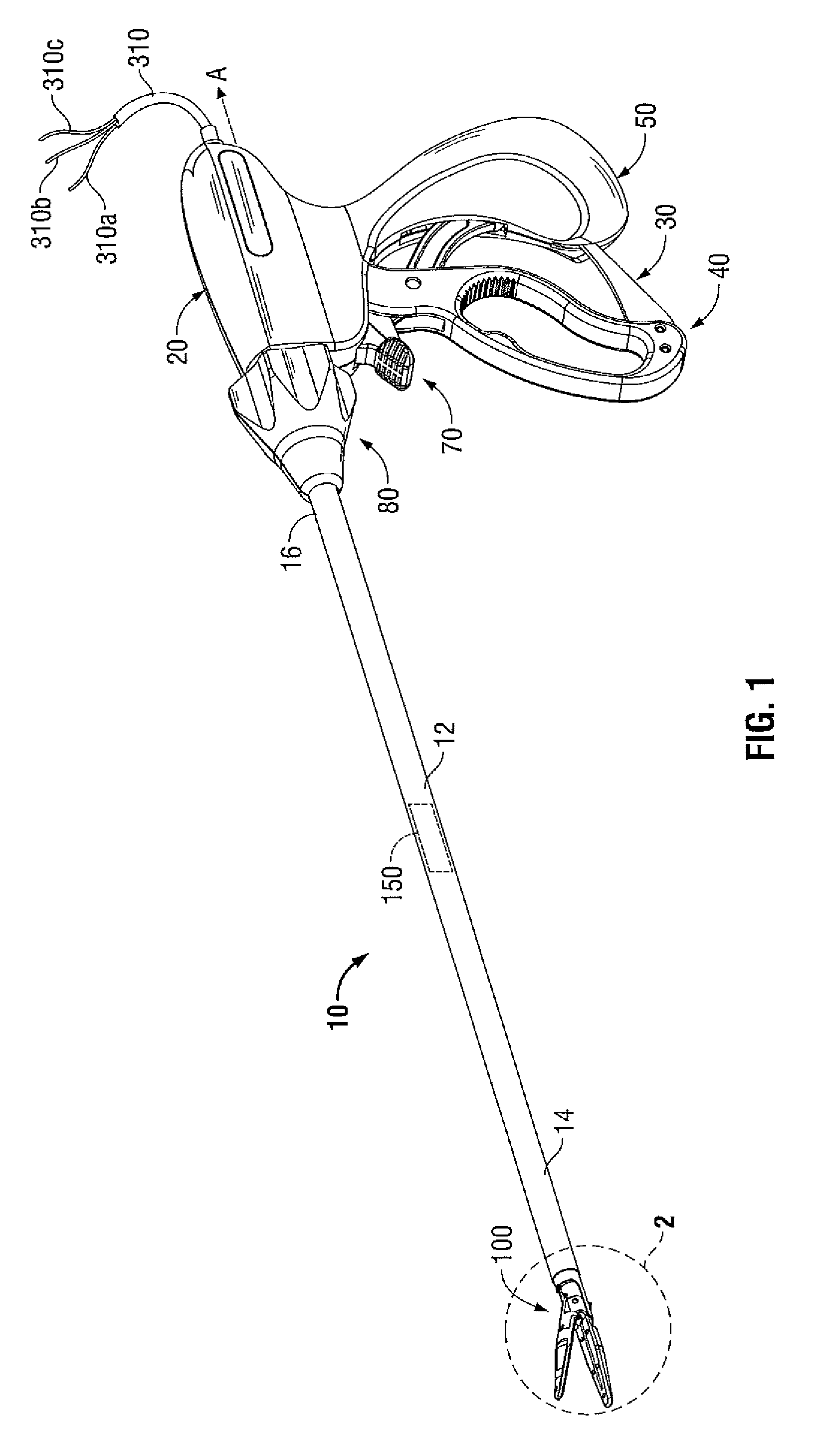 Apparatus, system, and method for performing an endoscopic electrosurgical procedure