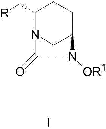 7-oxo-diazabicyclo [3, 2, 1] octane derivative compound, preparation method thereof and application