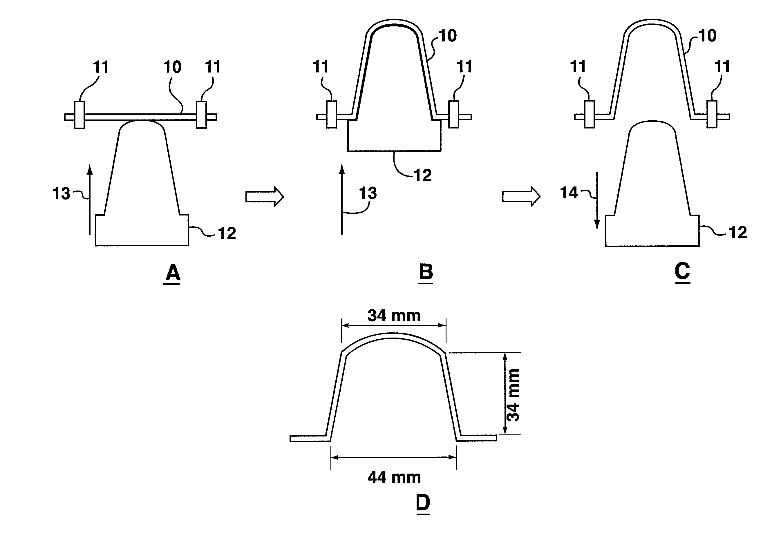 Process For Forming A Three-Dimensional Non-Woven Structure