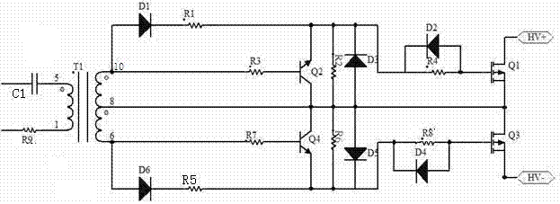 Switching power supply driving circuit and dead time adjusting method thereof