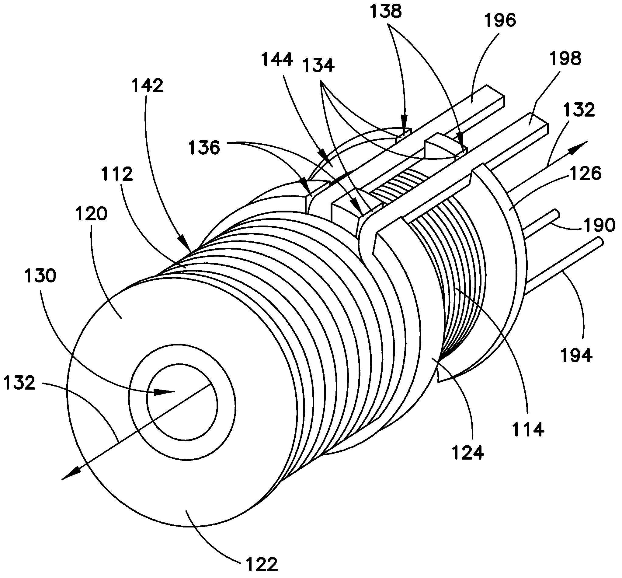 Starter solenoid with spool for retaining coils