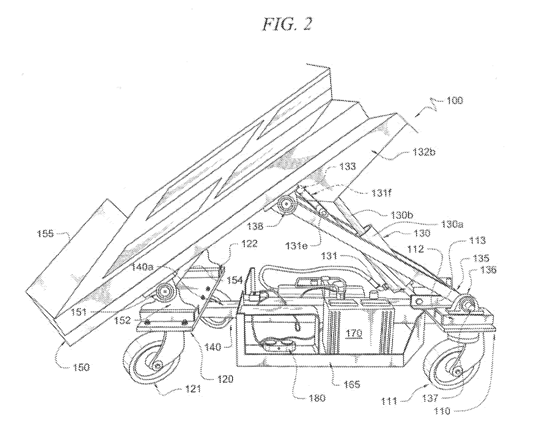 A system and method for moving material past an obstacle