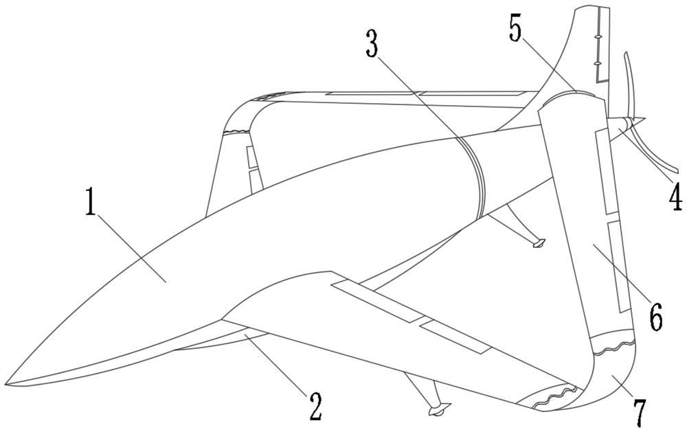 Fixed-wing unmanned aerial vehicle for surveying and mapping