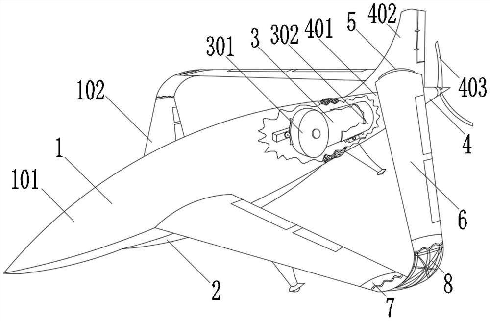 Fixed-wing unmanned aerial vehicle for surveying and mapping