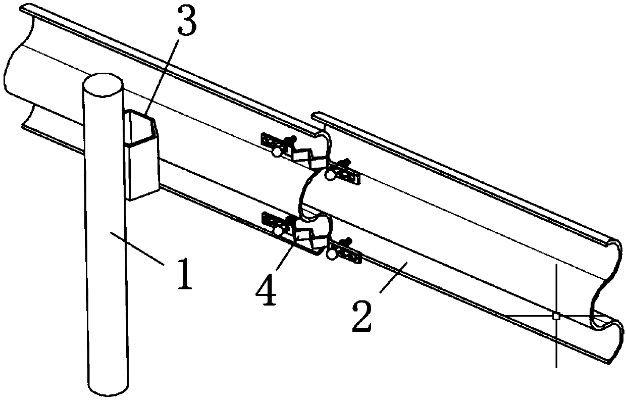 High-speed guardrail board with buffer function
