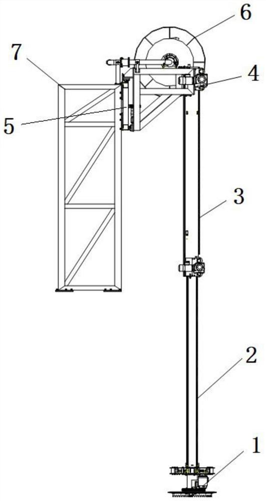 Compacted material unloading device in deep well container