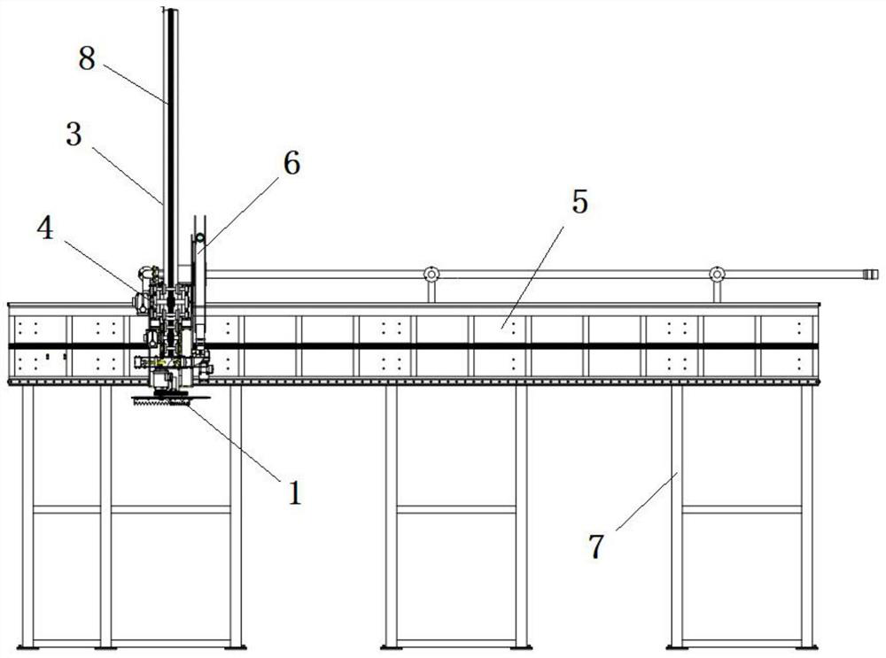 Compacted material unloading device in deep well container