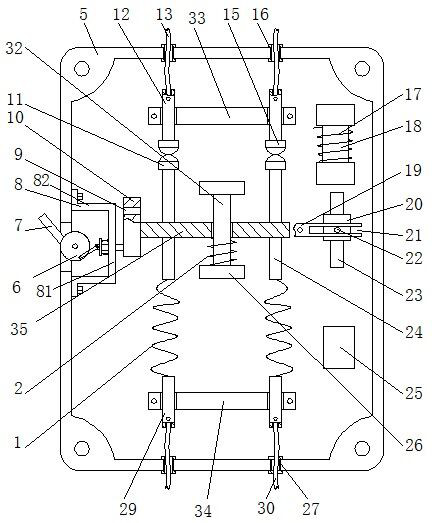 A high-voltage circuit breaker with self-locking function