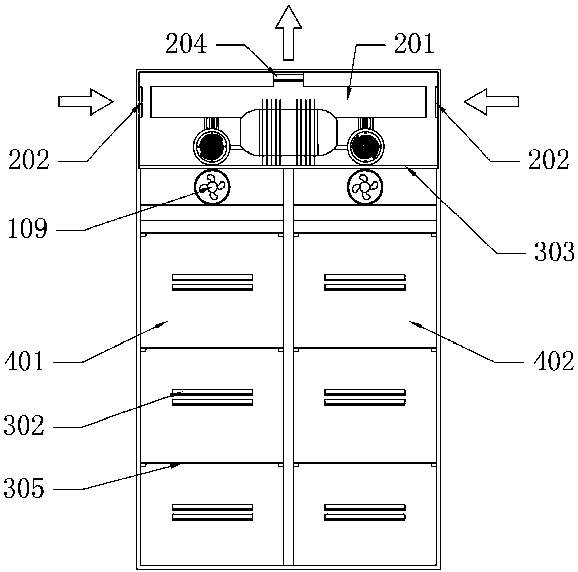 Novel Stirling air cooling frost-free refrigerator and temperature control method thereof