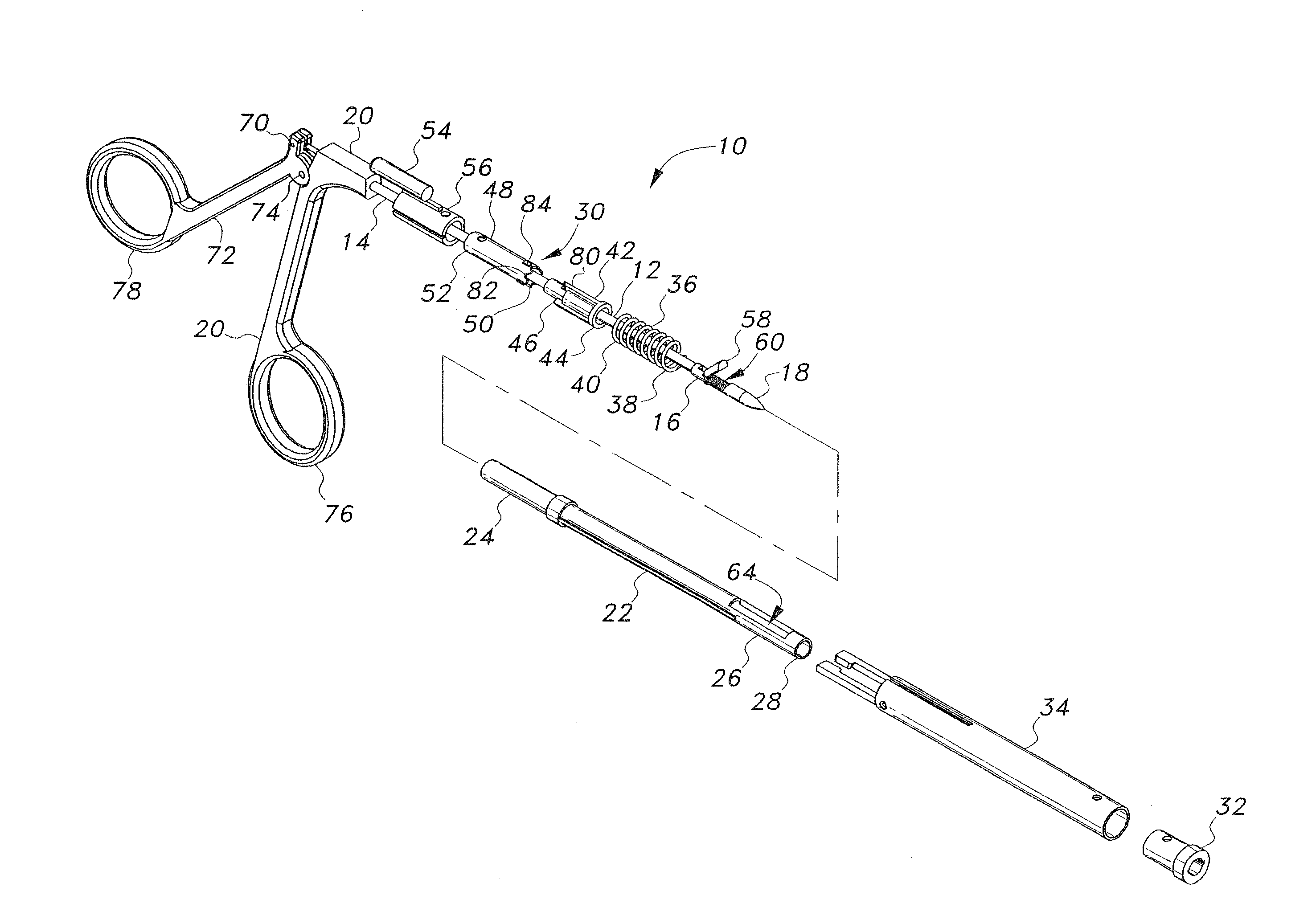 Suture passer with retractable needle sheath