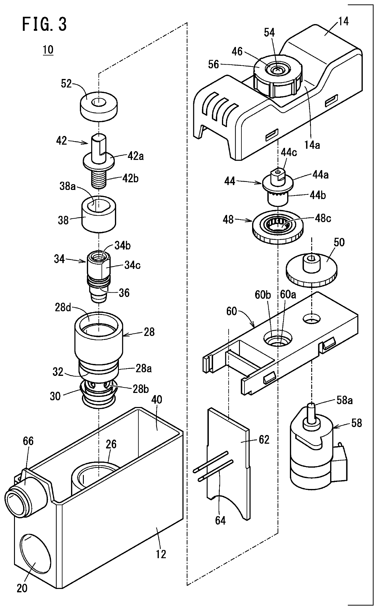 Flow rate adjusting valve