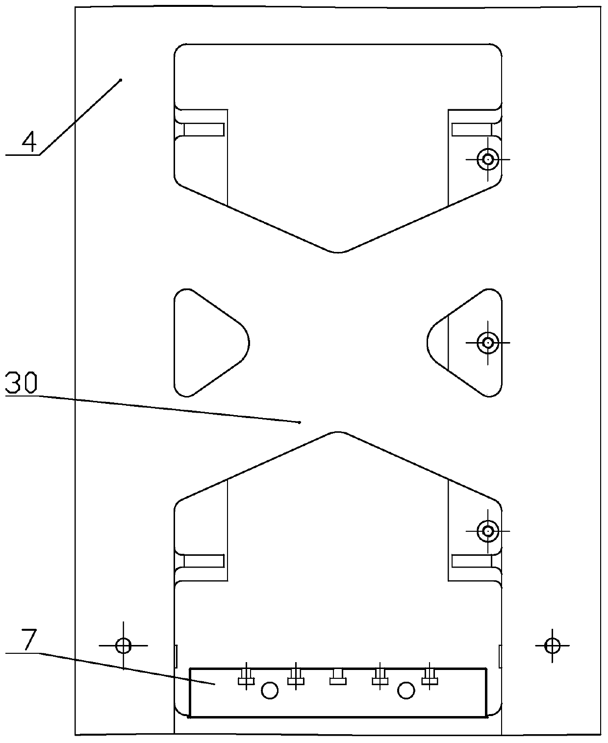 Device for improving structural rigidity and precision of hot die forging press