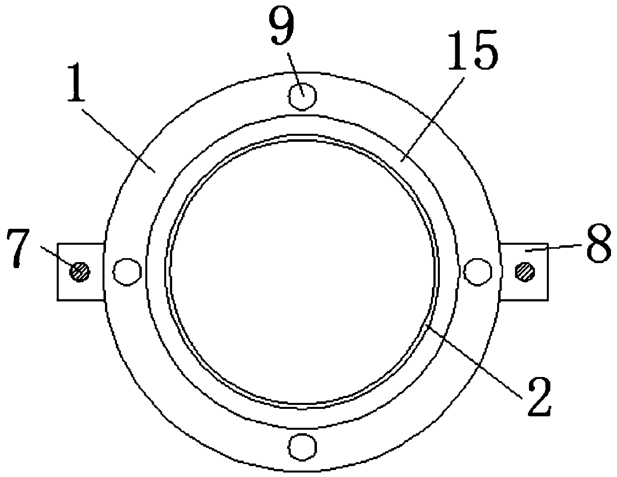 Telescopic pipe with guiding device