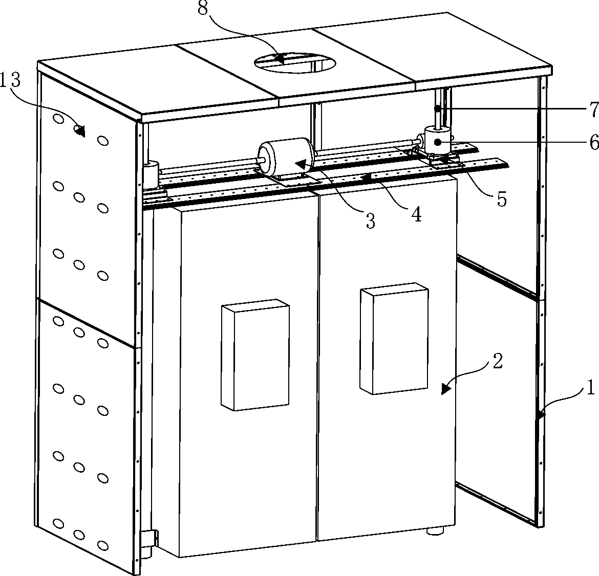 Outdoor base station integrated integrated anti-theft cabin