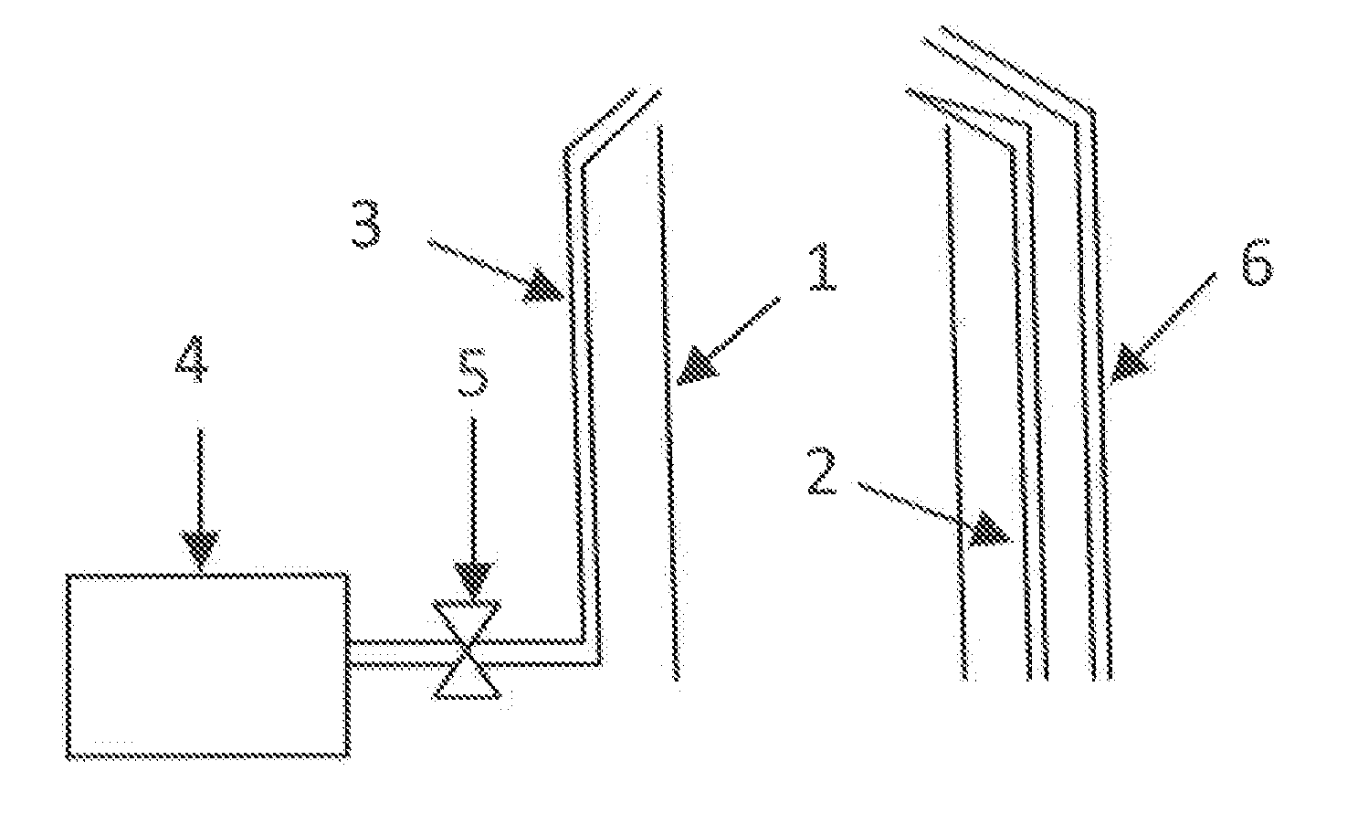 Method for combusting exhaust gas with oxygen feed line