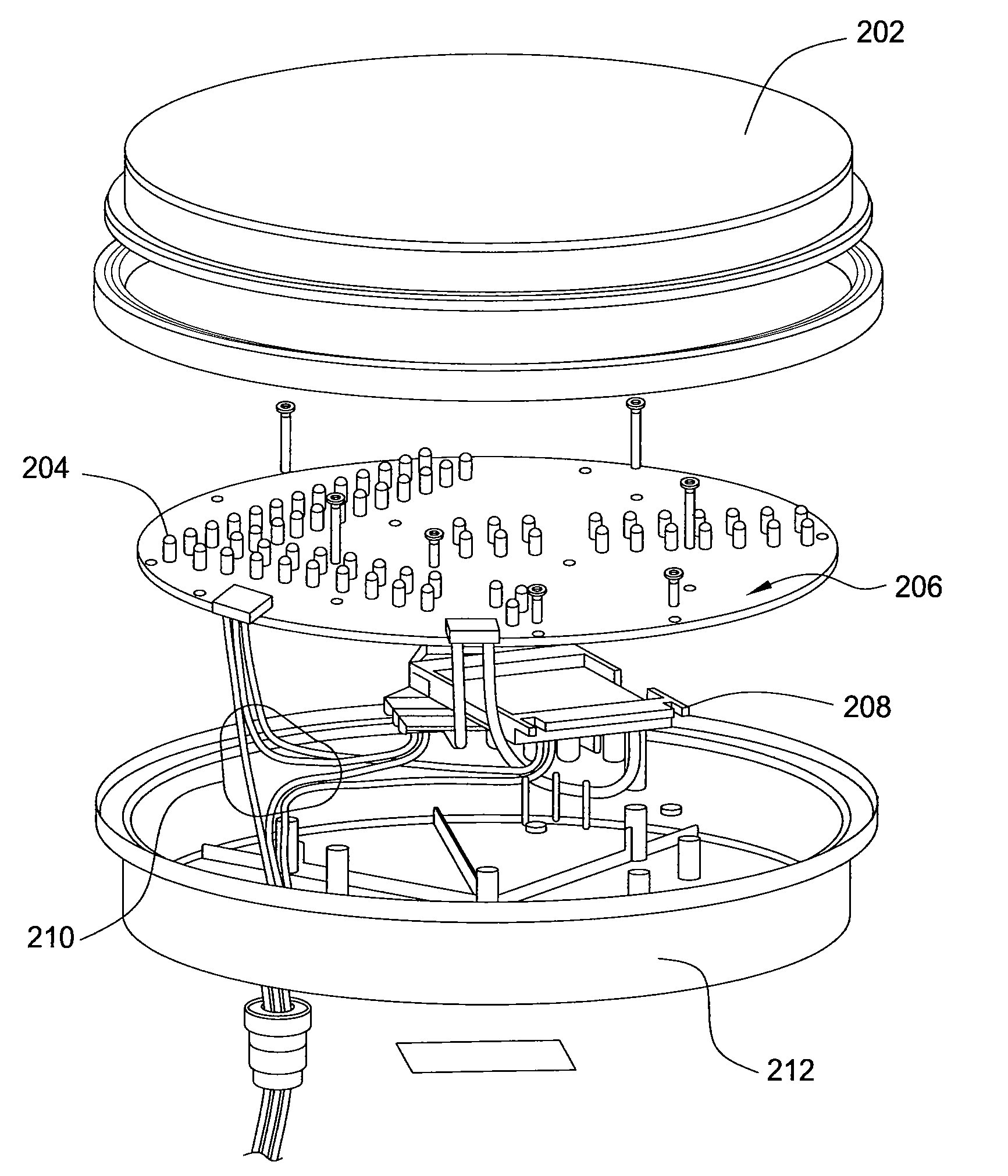 Signal light using phosphor coated leds