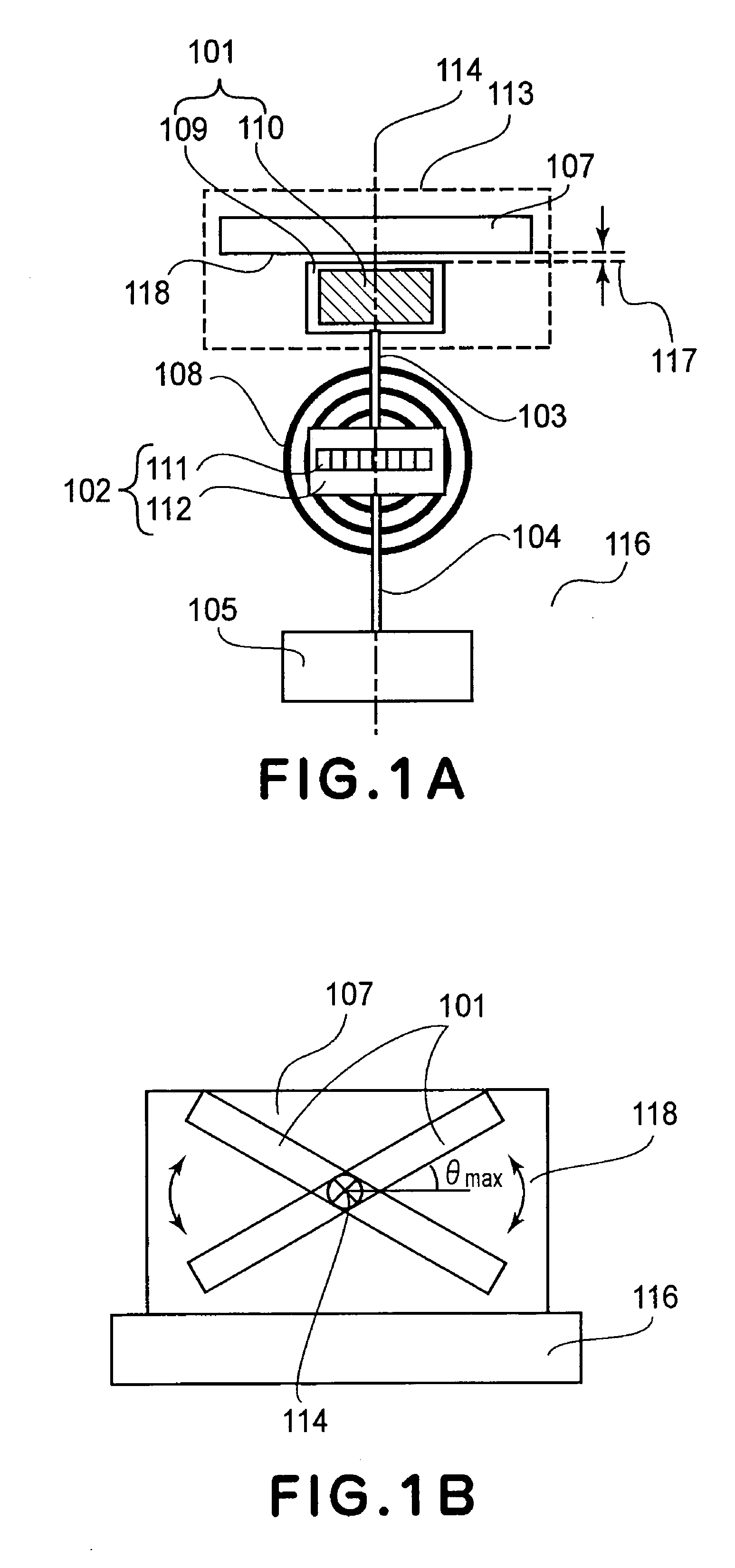 Oscillator device and optical deflector using the same