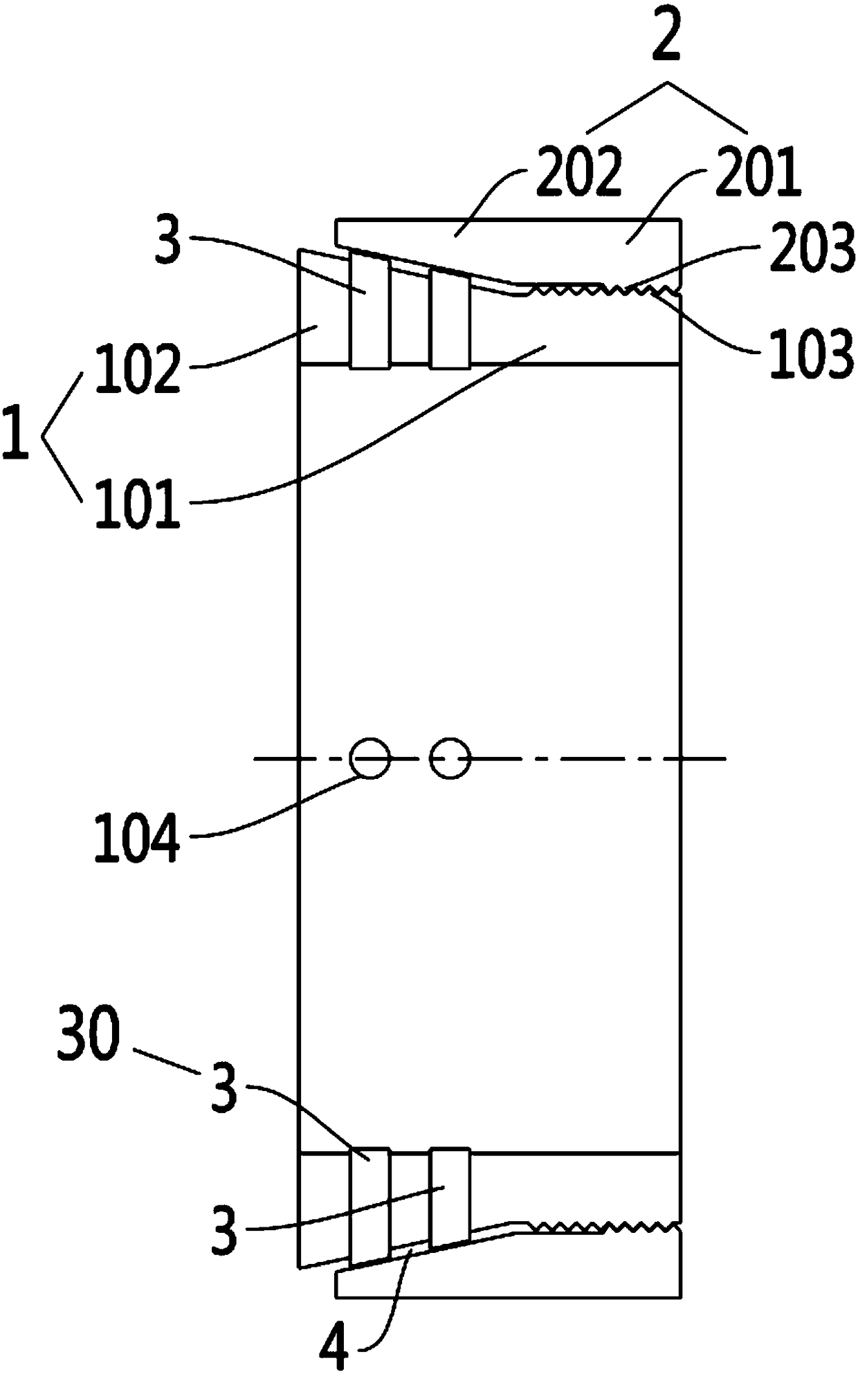 Slidable full-ceramic bearing