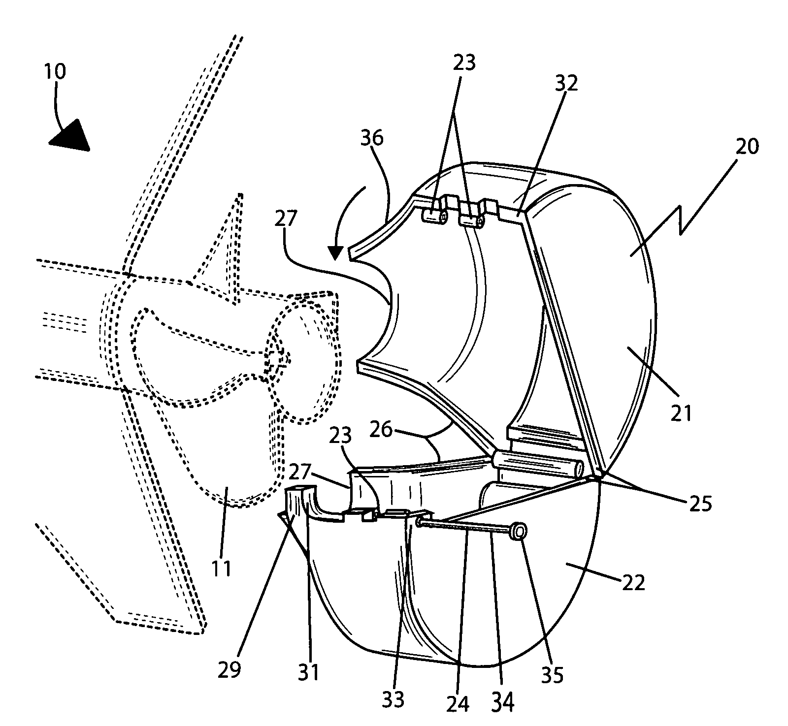 Protective casing for water craft propellers