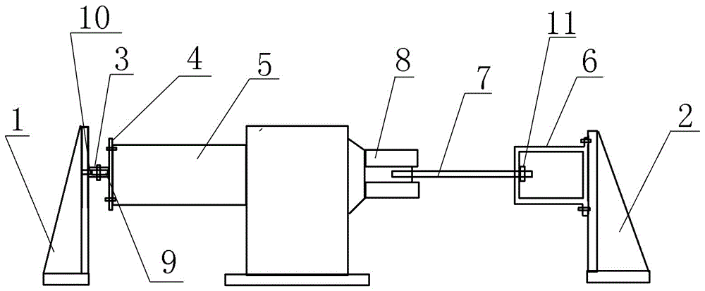 A special tool for separating the gear box and motor of heat treatment take-up machine