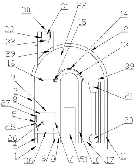 A kind of dustbin for automatic vacuum packing