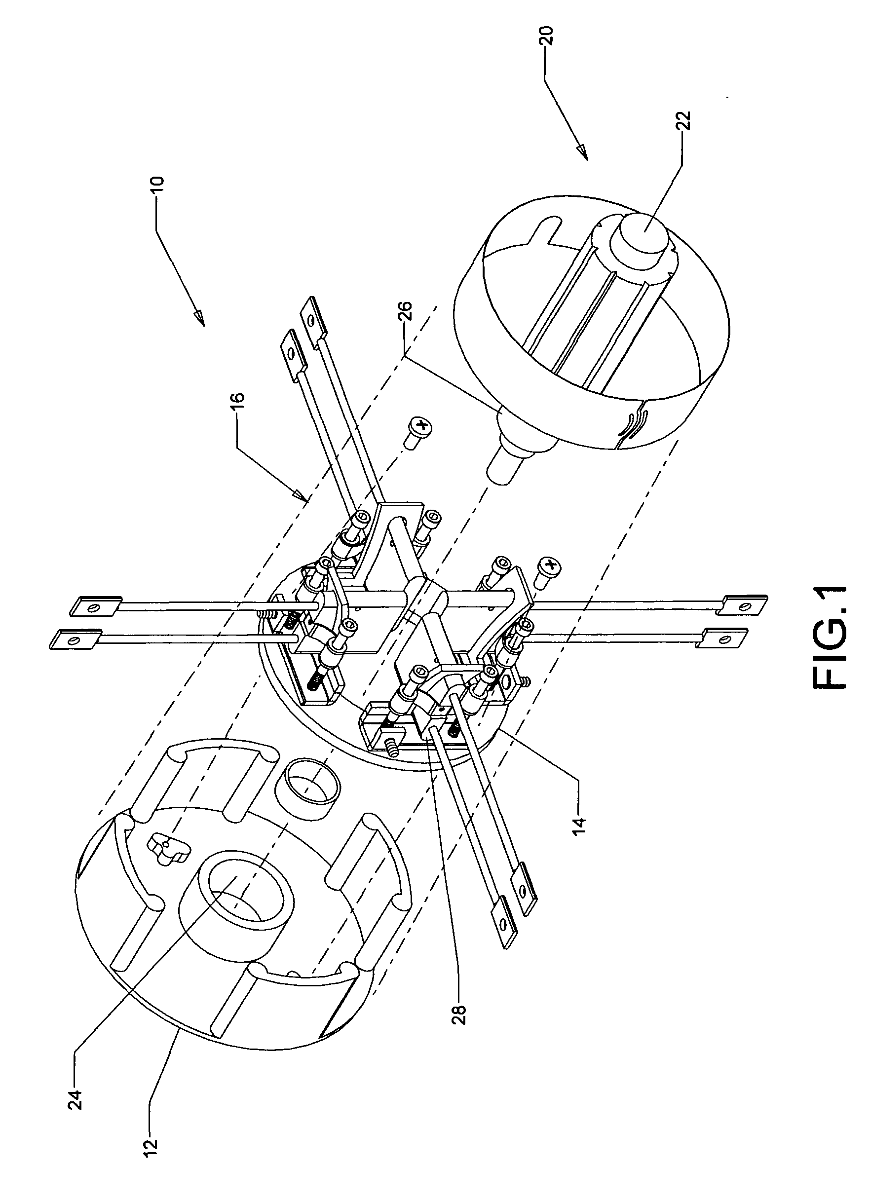 Compact brush holder assembly having dynamic loading and improved brush box holder