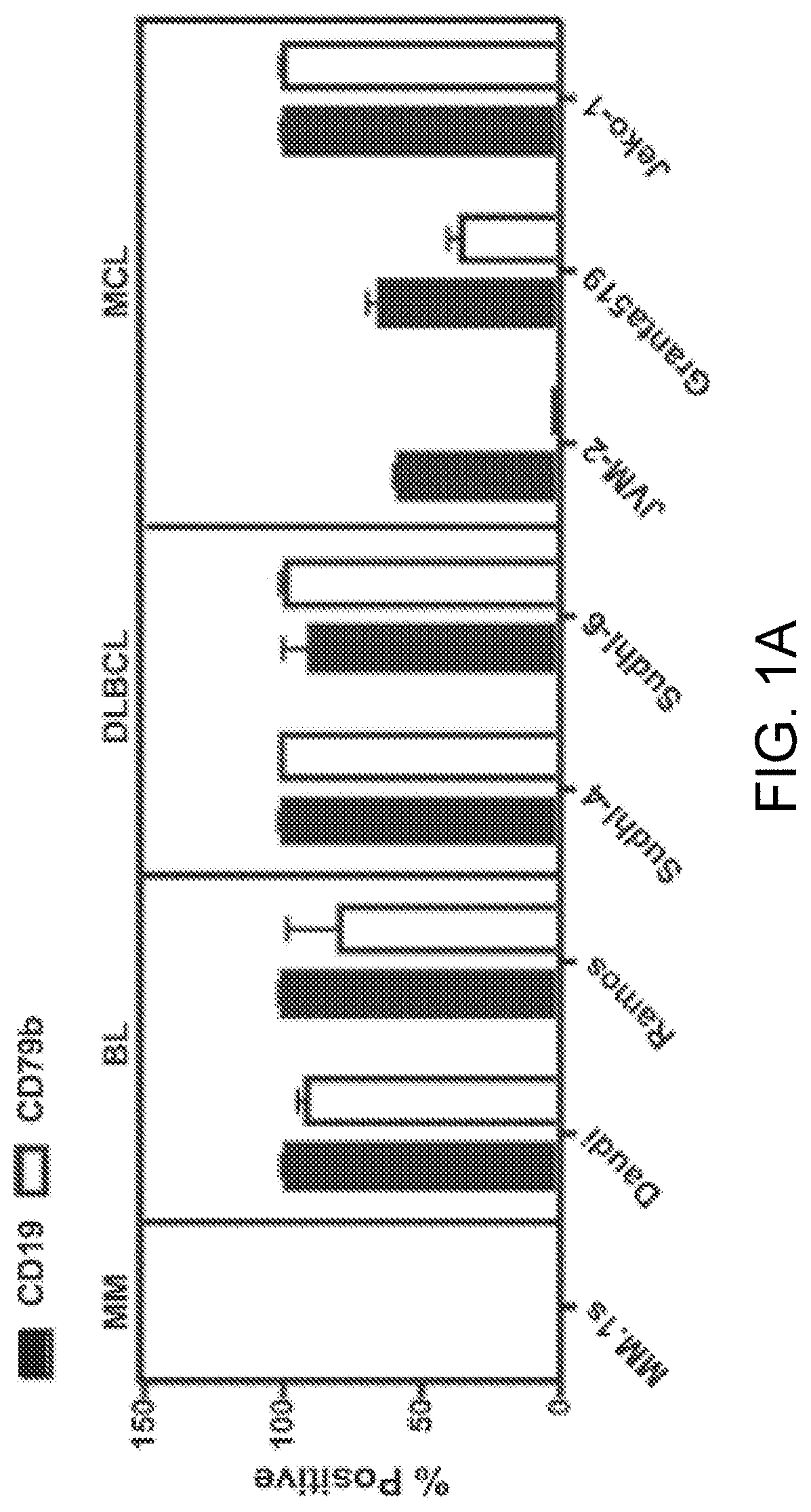 Chimeric antigen receptors targeting cd79b and cd19