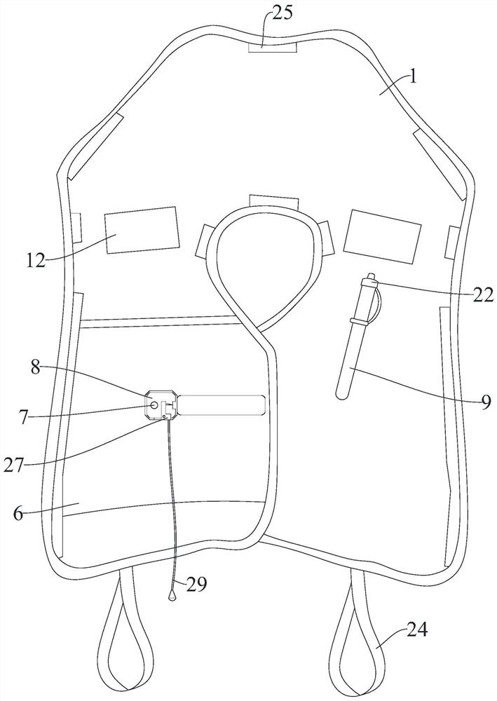 Inflatable life jacket with linkage control mechanism