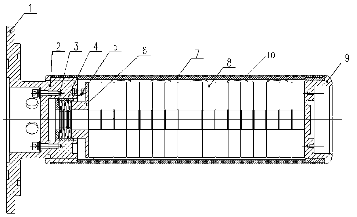 Resistor plate crimping structure and circuit breaker