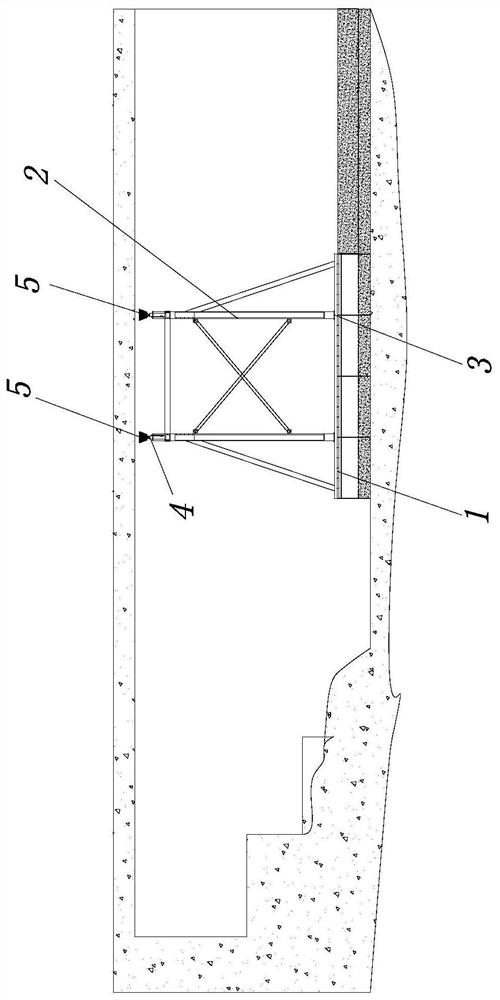 Anti-floating inverted arch formwork device