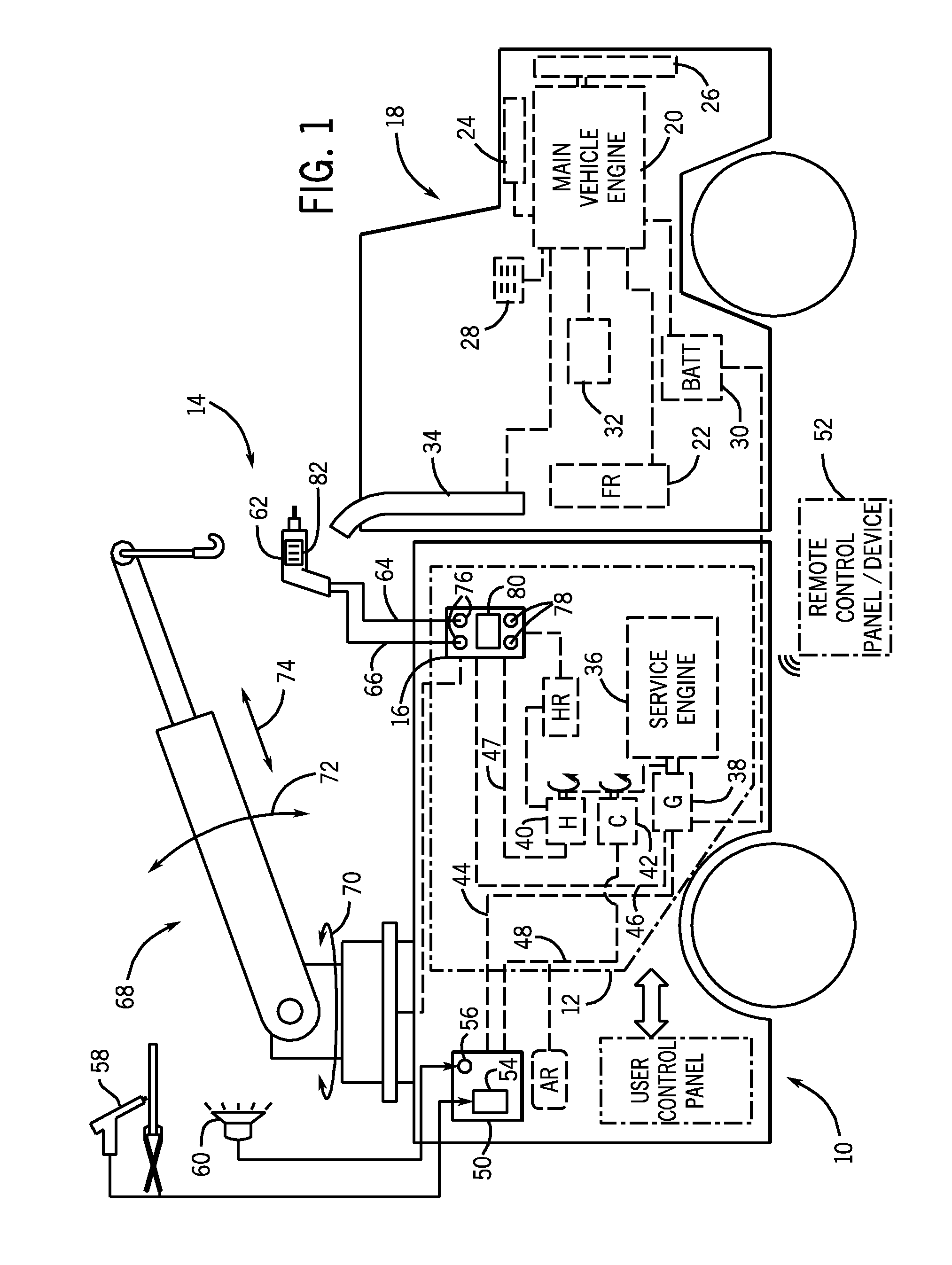 Hydraulic tool control that switches output