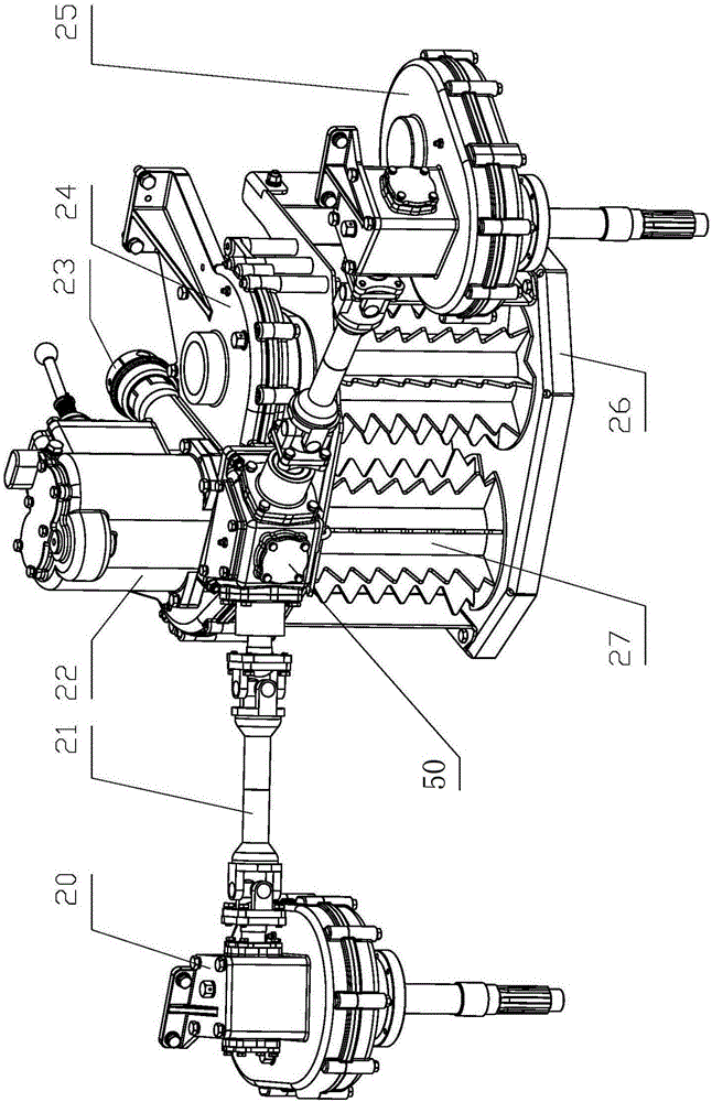 A full gear transmission silage machine