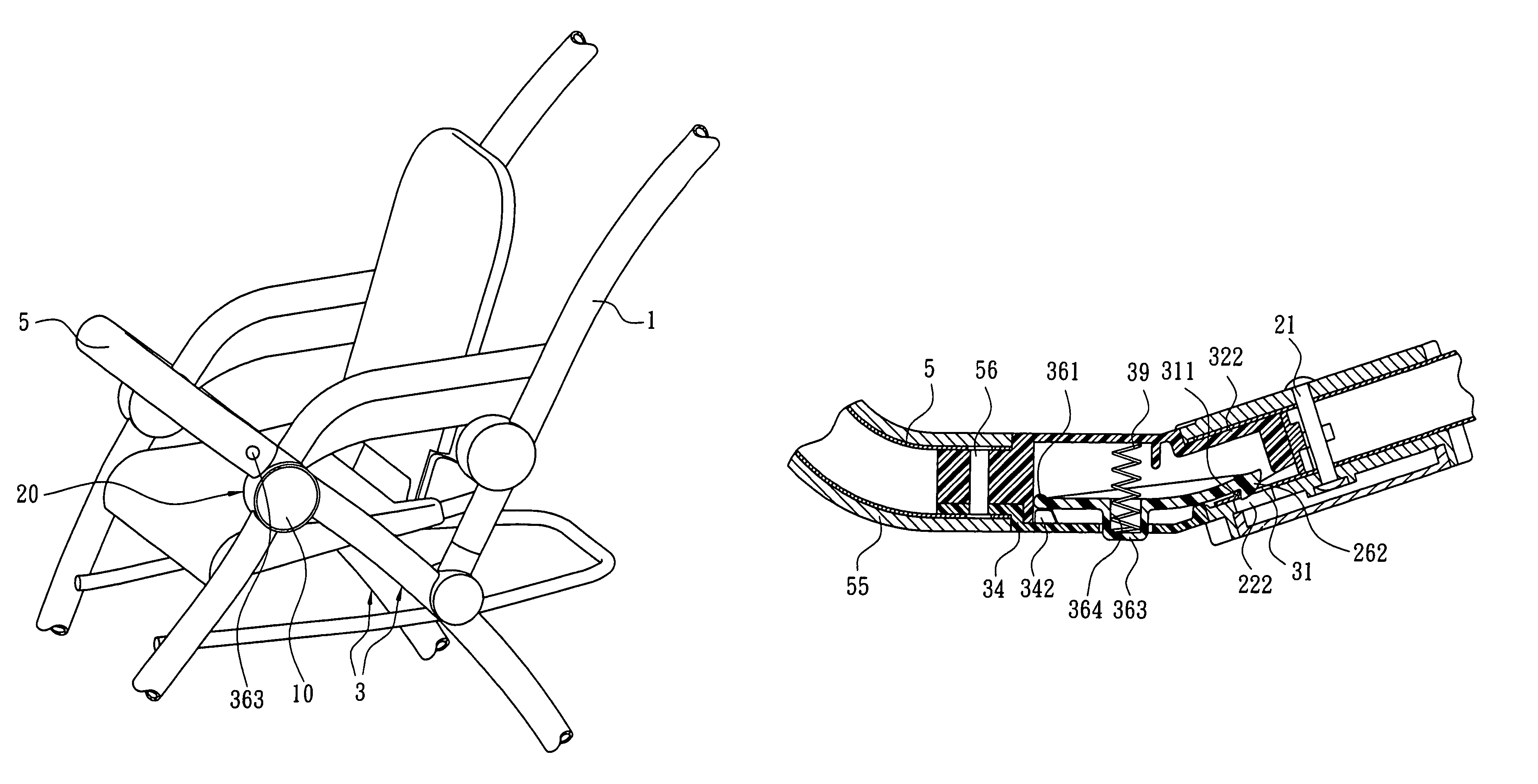 Safety guard mounting/dismounting device for a baby seat