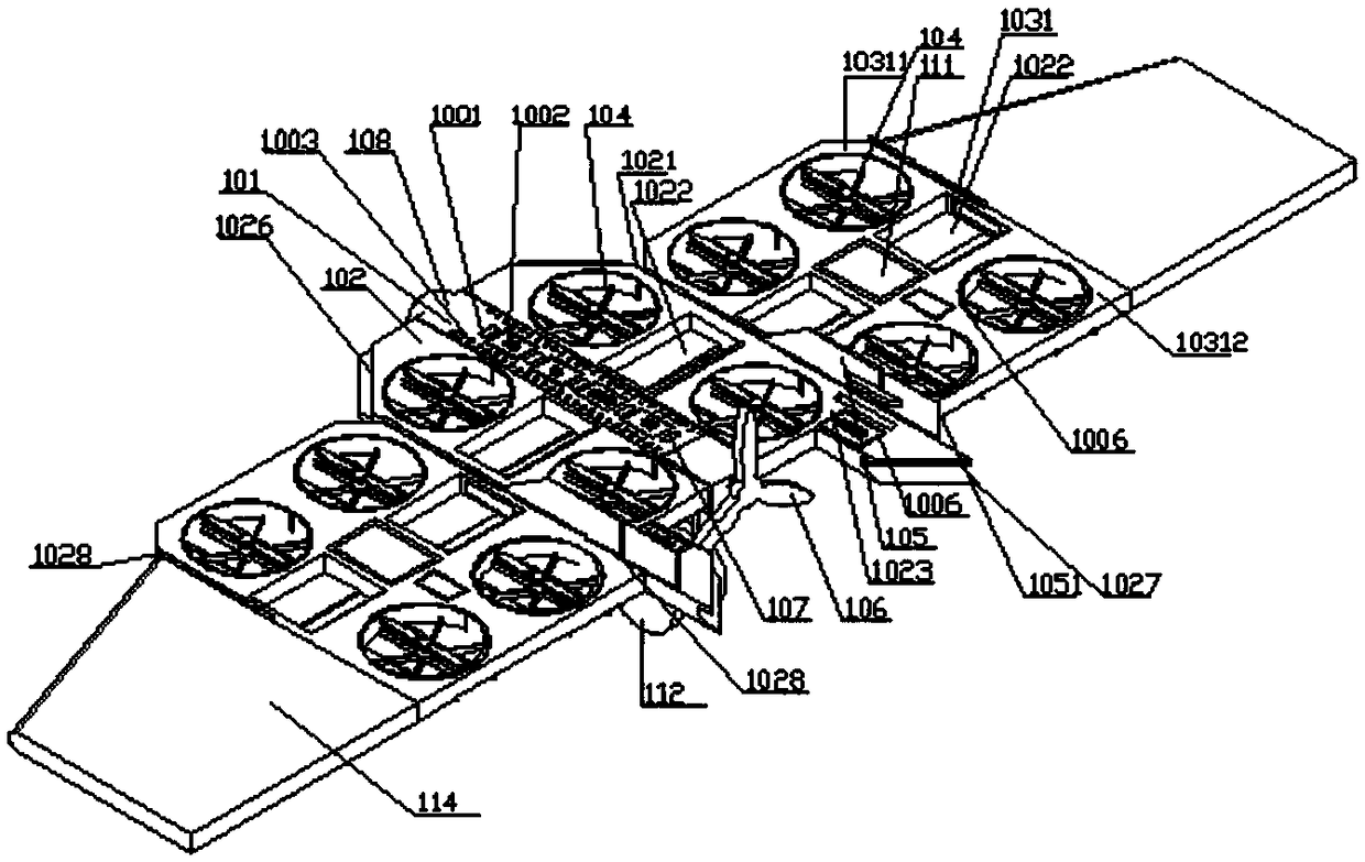 Rear single propeller type composite wing manned aircraft provided with composite auxiliary wings and additional wings