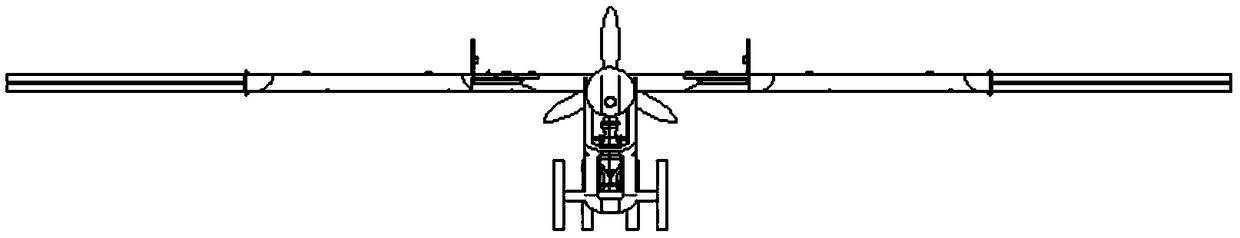 Rear single propeller type composite wing manned aircraft provided with composite auxiliary wings and additional wings