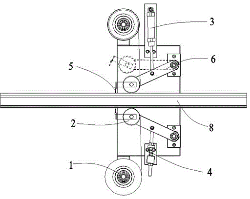 A pvc profile laminating machine