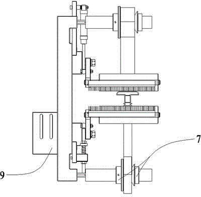 A pvc profile laminating machine