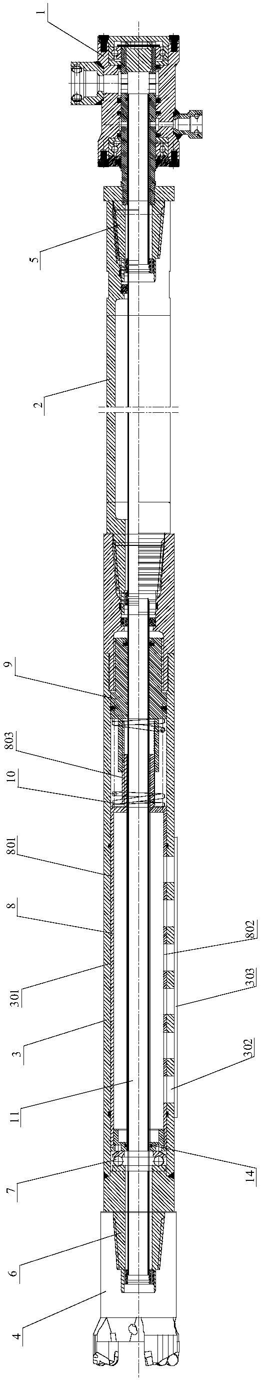 Pressure-maintaining airtight coal sample collecting device and method