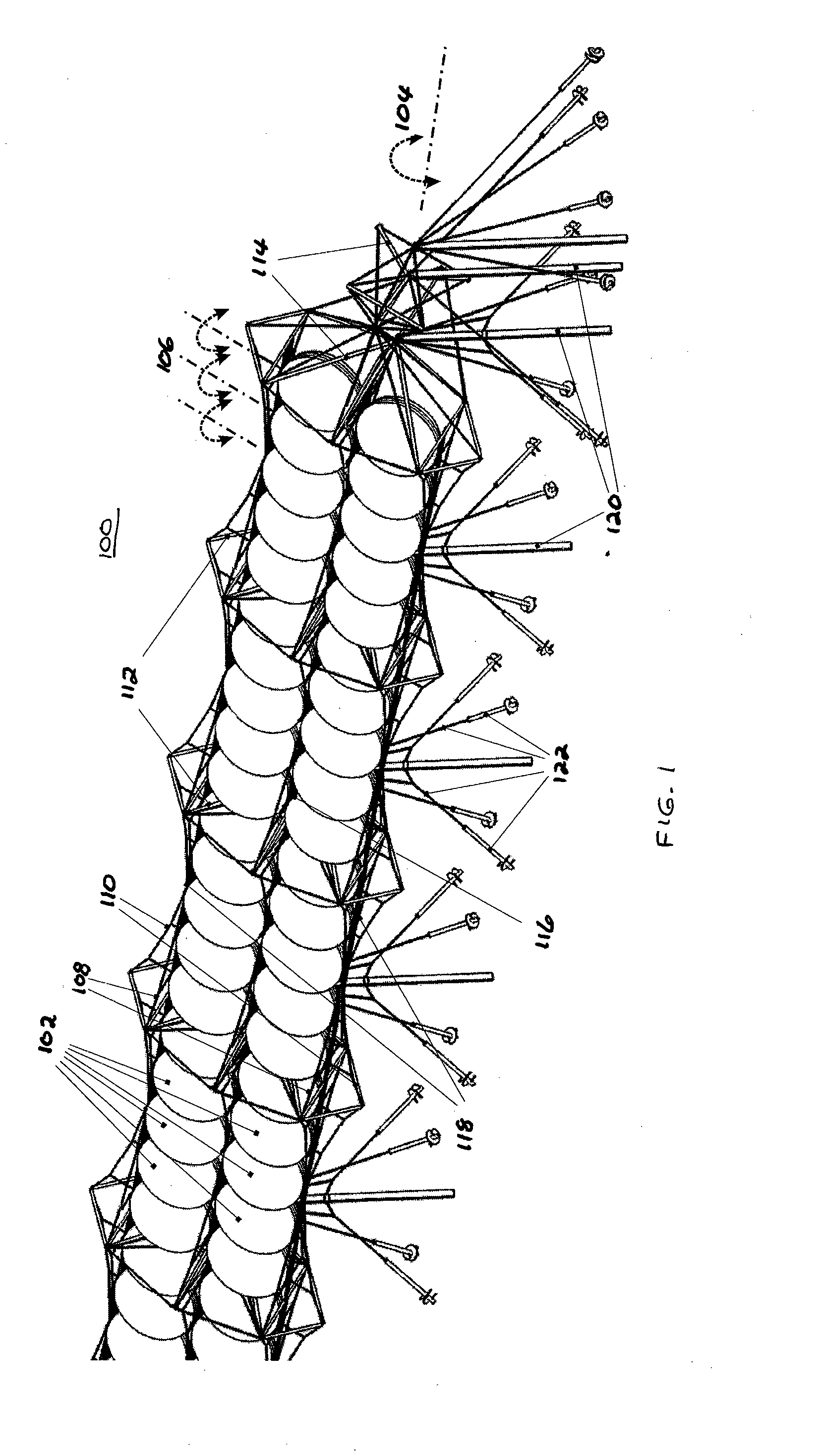 Rigging system for supporting and pointing solar concentrator arrays
