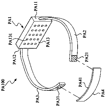 Detachable photomassage harness