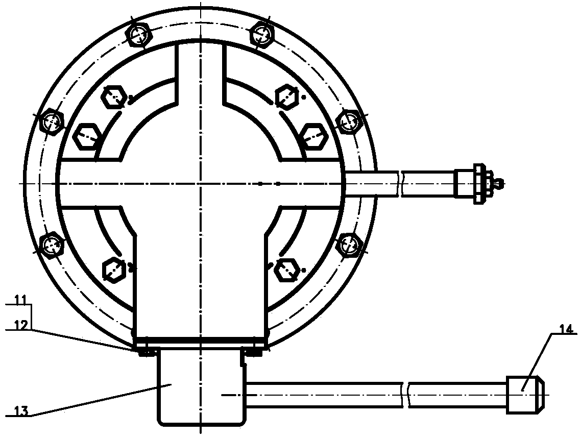 Bearing structure used for flameproof three-phase asynchronous motor