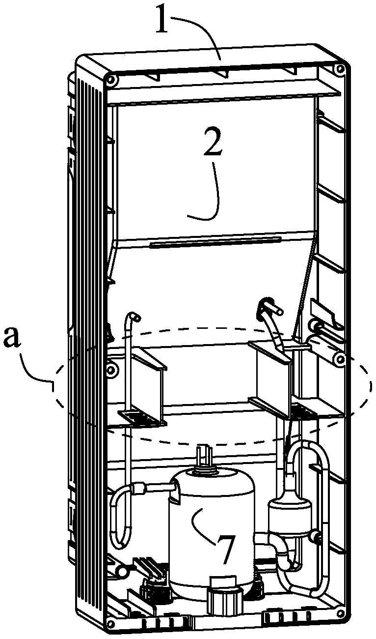 Air conditioner outer cycle shell assembly