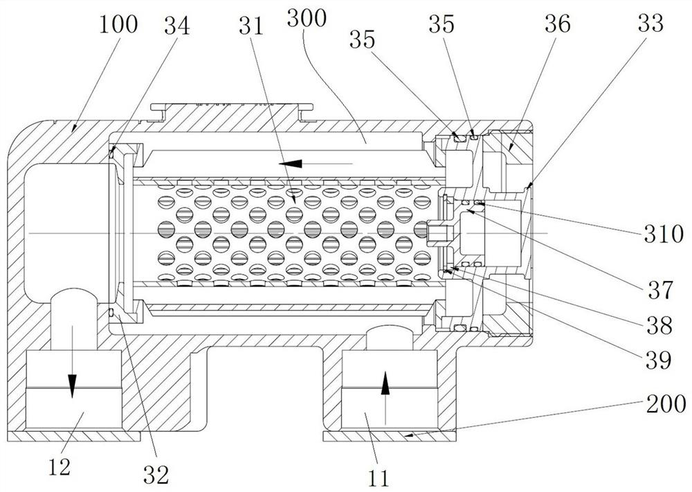 A filter and filter element assembly thereof