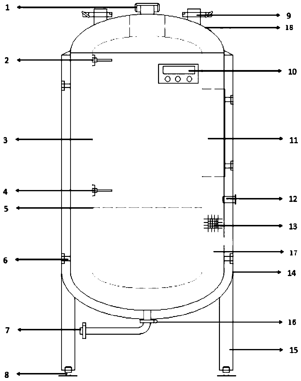 Novel small fermentation tank for craft beer